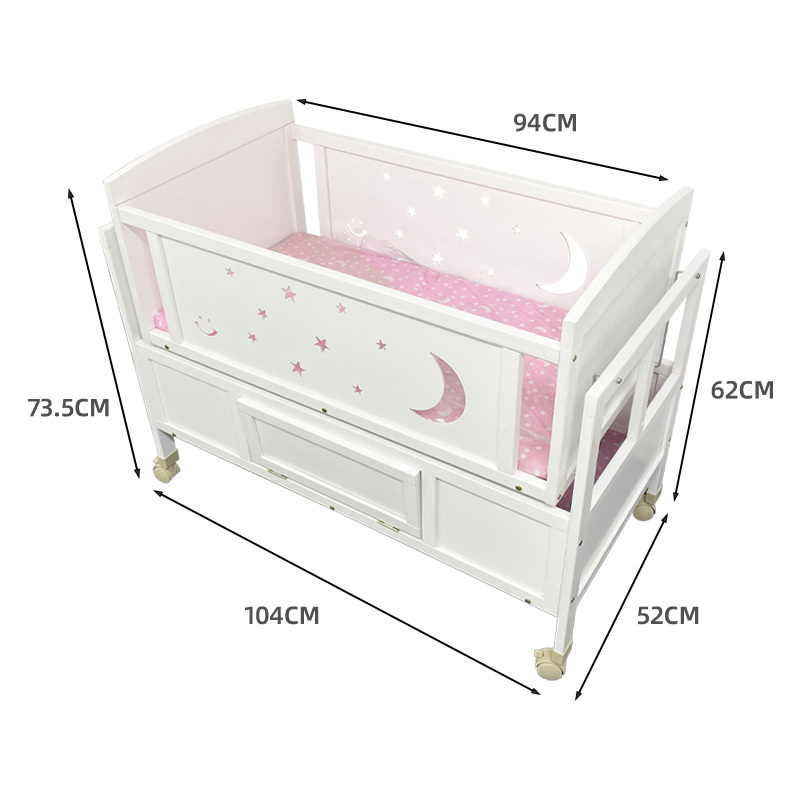 Cheap children drawers sleeping wooden frame boy girls crib cot beds floor toddlers baby bed for babies