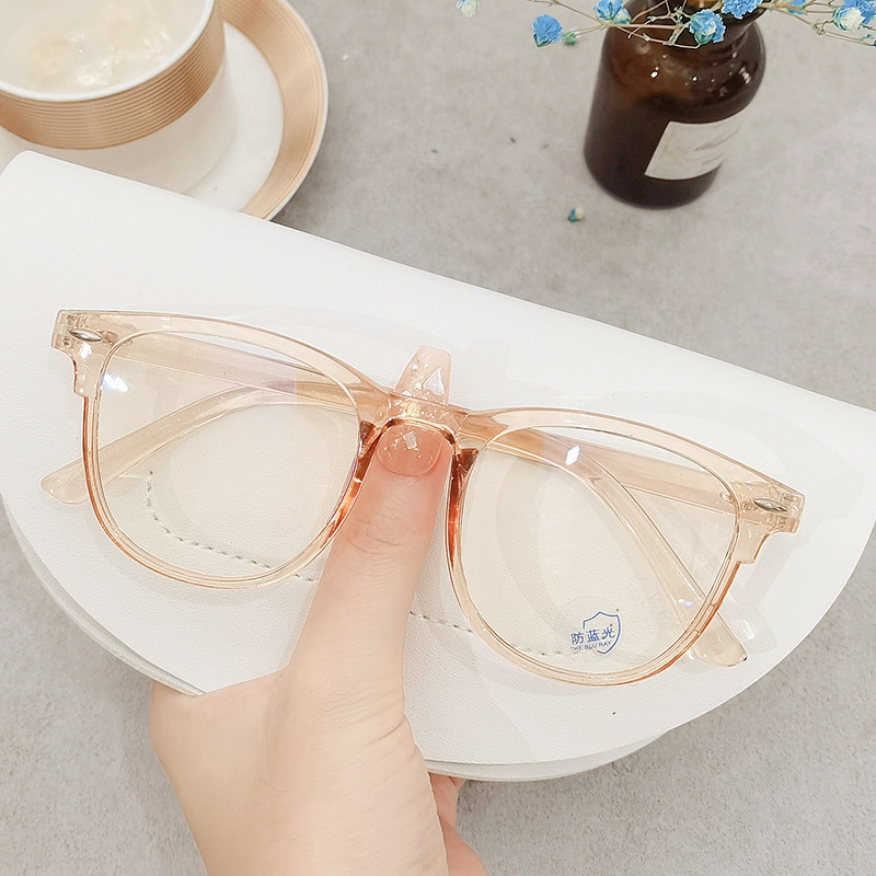 sunglasses women  personality clear frame glasses Cross-border trendy anti-blue light designer sunglasses