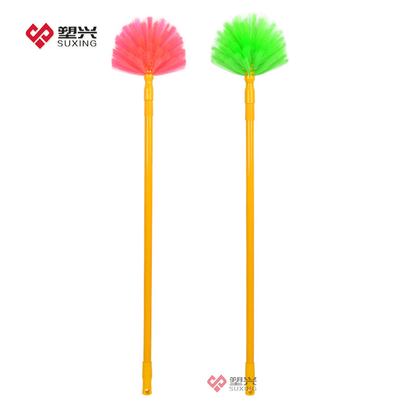 Plastic ceiling broom brush with telescopic handle