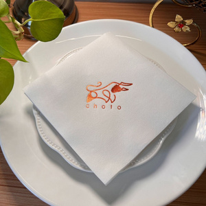 24x24cm Digitally Printed Airlaid Paper Napkins Can Be Printed With Logos On Single And Multi-Color Paper