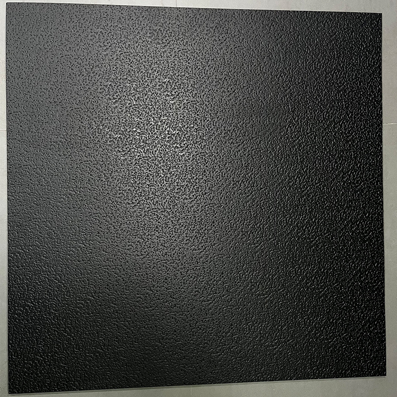 High quality 3d wall panels moisture-proof pvc laminate 60*60cm black flat tile ceiling panels interior decoration