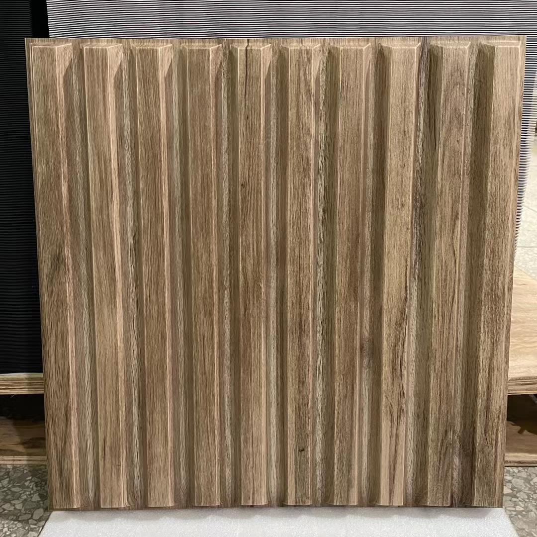 New modern design wallpaper 3d plastic pvc 3d wood wall panels for living room/Office Building