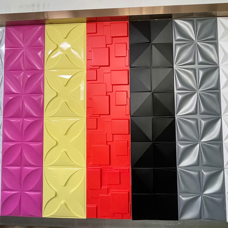 Factory sheet decor high quality bathroom 3d panel wall pvc wallpaper/wall coating 3D wall panel