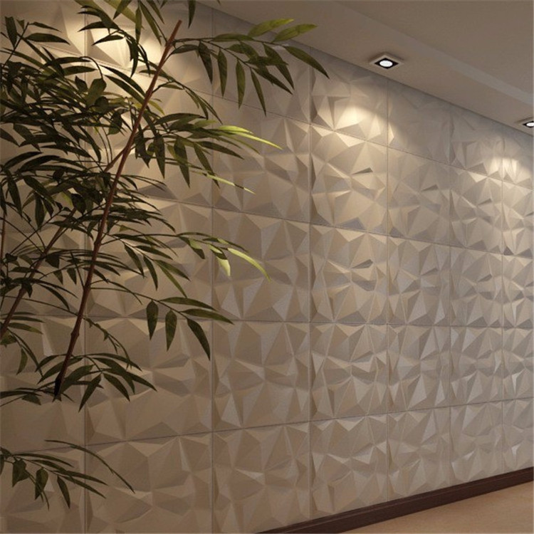 Hot selling Modern art 3D wall panels decorative thermoforming plastic 3d pvc tile wallpaper for home decoration