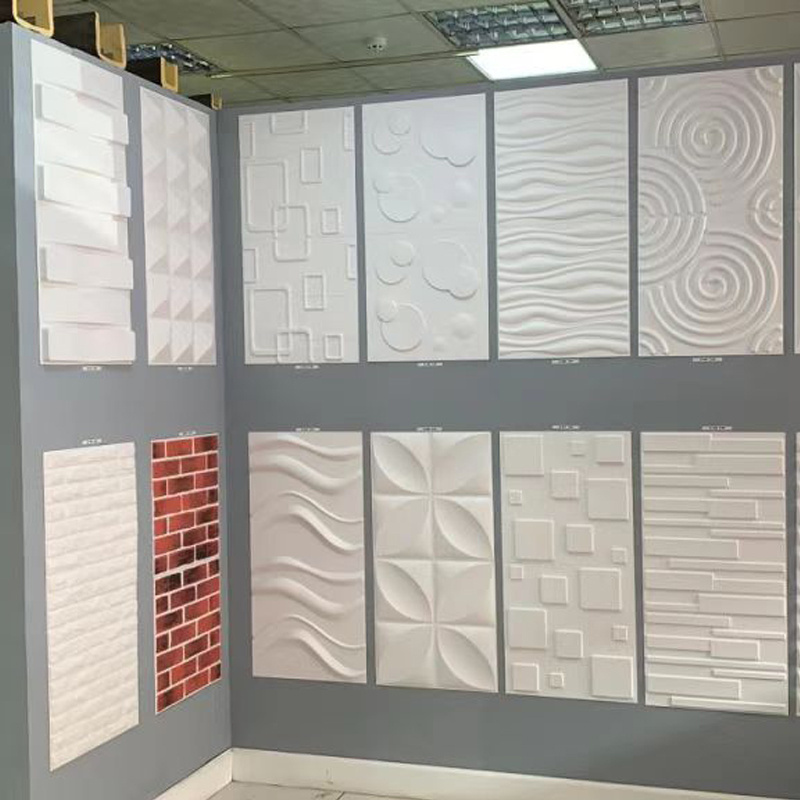 China supplier wall panel wall art decoration pvc wallpaper material white design 3d decorative wall panel