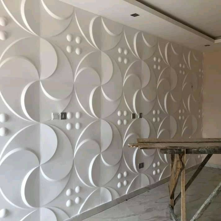 High quality Living room/TV decorative wall paper panel waterproof Flame retardant pvc wall panel 3d pared