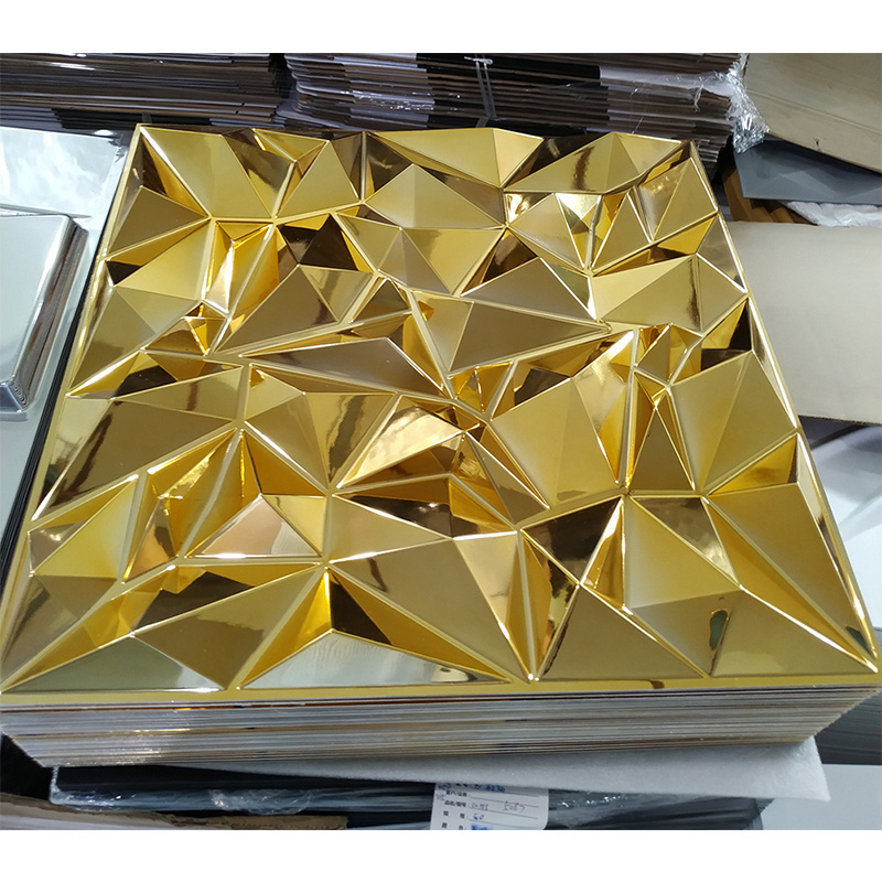 paintable bendable 3d texture wall panels triangle mirror 3d wall panel pared coating wall panel