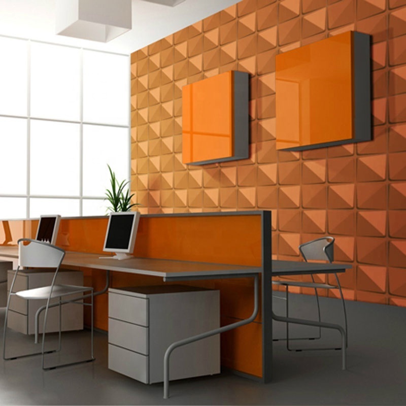 Easy Peel and Stick, Durable Plastic Textured Decorative 3D Wall Panel