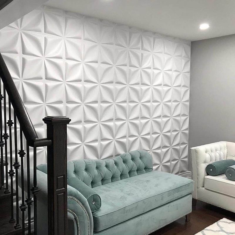 PVC 3D Wall panel interior Decorative Wall Ceiling Tiles Wallpaper Waterproof