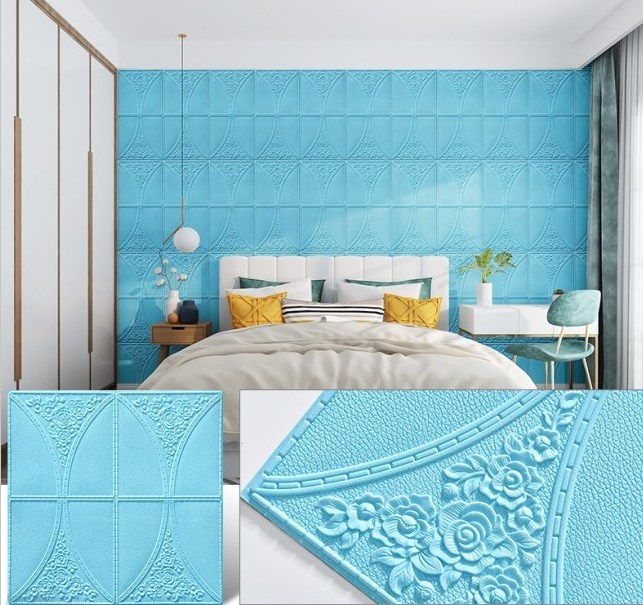 Wholesale wall decor 3d wall panel pvc ceiling peel and stick indoor living room XPE foam 3d brick wallpaper