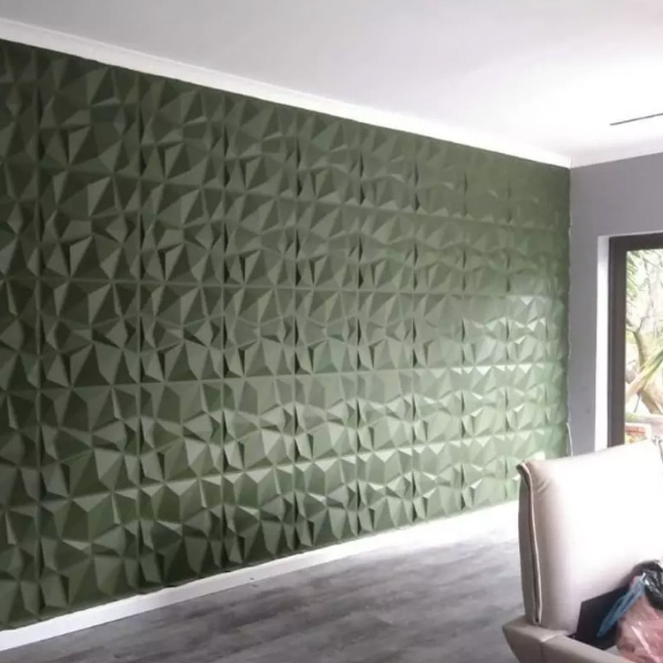 Design brick effect tiles embossed background 3d wall panel decorative hot selling mexico panele de pared Matte Black Modern