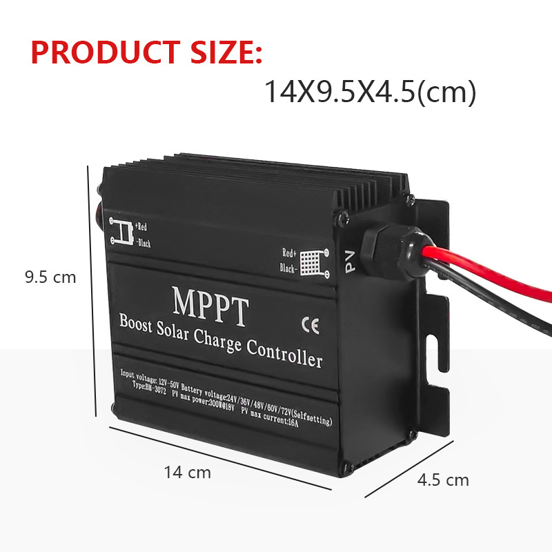 SUYEEGO mppt boost charge solar controller 48 volt 60A with 97% conversion rate 12V 24V 36V 48V 60V 72V battery charger