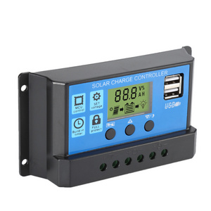 SUYEEGO 60A LCD 12V/24V PWM Solar Charge Controller Regulator 3 Years 2 USB 60a Digital Display solar panel controller