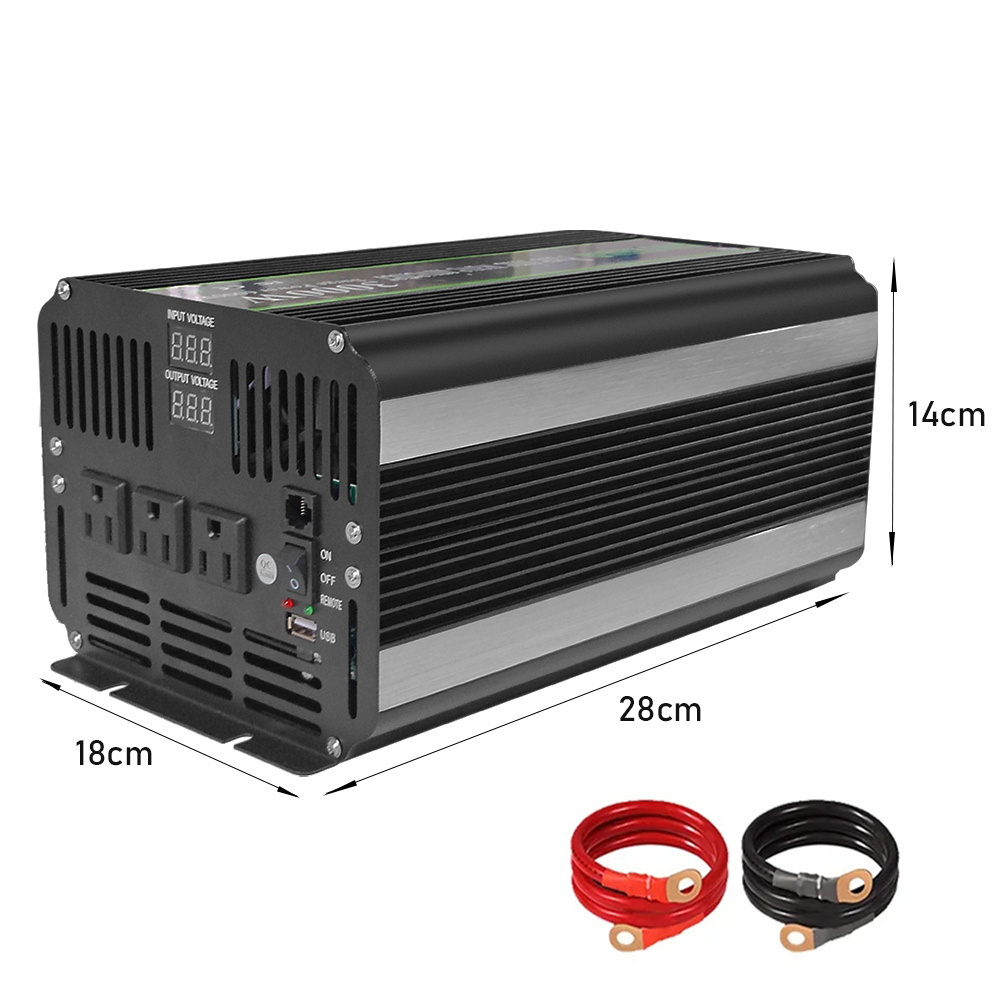 SUYEEGO New Model Inversor DC 12V 24V To AC 110V 220V 230V 240V 3KW 3000W Off Grid Pure Sine Wave Power Inverters