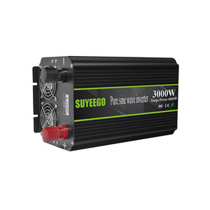 SUYEEGO New Model Inversor DC 12V 24V To AC 110V 220V 230V 240V 3KW 3000W Off Grid Pure Sine Wave Power Inverters