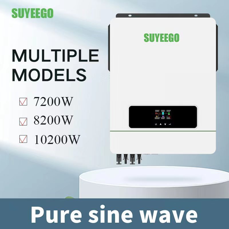 SUYEEGO Off-Grid 7KW 8KW 10KW hybrid Solar Inverter With Pure Sine Wave Inverter MPPT Solar Controllers Battery Charger