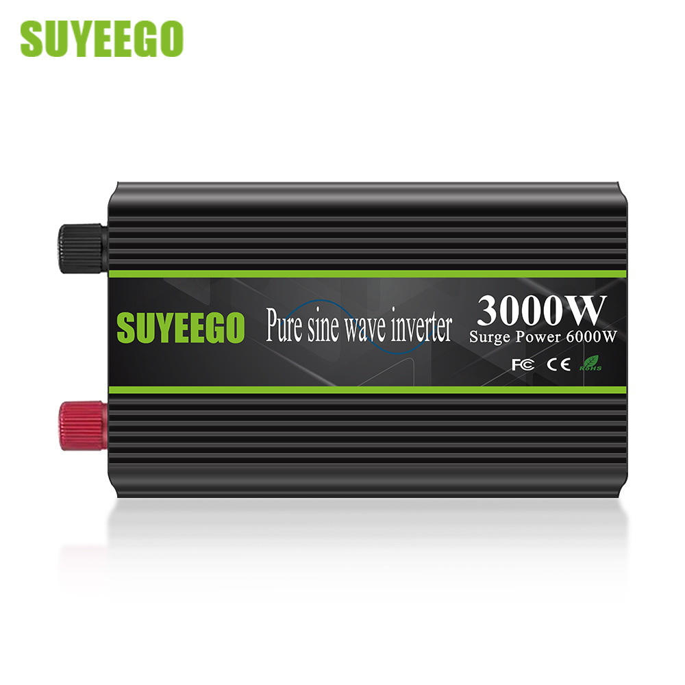 SUYEEGO Pure Sine Wave Home Car RV Inverters 3000W Power Inverter Inversores Solares Onda Pura Dc 12V 24V 48V To Ac 110V/220V