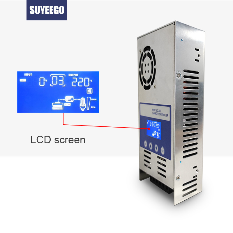 SUYEEGO 12v 24v 36v 48v auto 40A 60A solar charge controllers Regulator for solar ernergy system use for lithium GM batteries