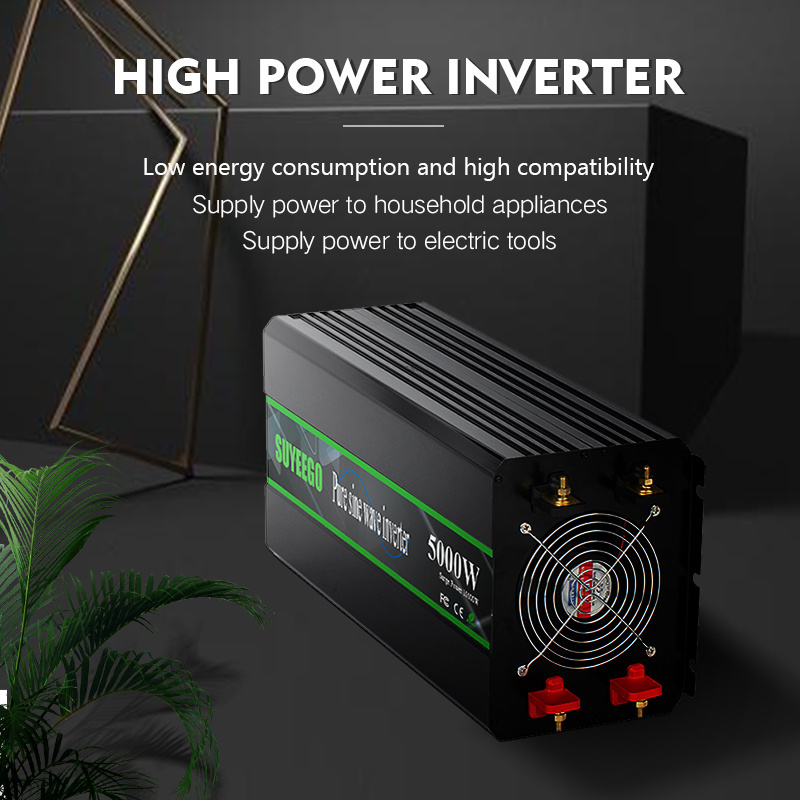 SUYEEGO dc Inverters & Converters 12V 24V 48V Inverter 5000W Pure Sine Wave Power Inverter Charger 3000W-6000W