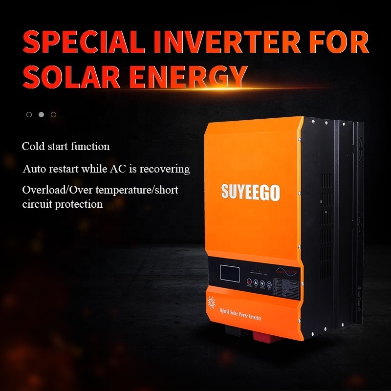 SUYEEGO SYGLH 12kw 10kw 8kw 6kw solar inverter 1kw 3kw 5kw low frequency pure sine wave inverter charger solar panel controller