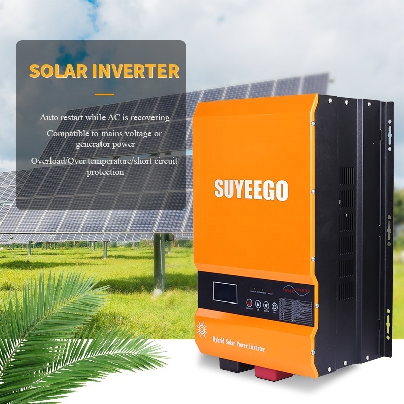 SUYEEGO SYGLH 12kw 10kw 8kw 6kw solar inverter 1kw 3kw 5kw low frequency pure sine wave inverter charger solar panel controller