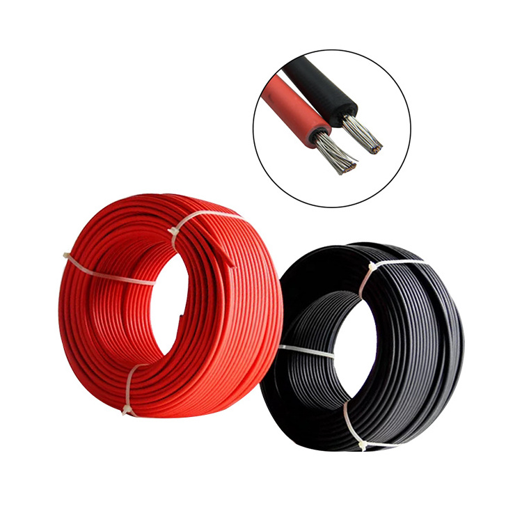 SUYEEGO Wholesale TUV Approval Red Black Battery DC 4MM2 6MM2 10MM2 16MM2 PV Solar Power Cable Wire for Solar Panel