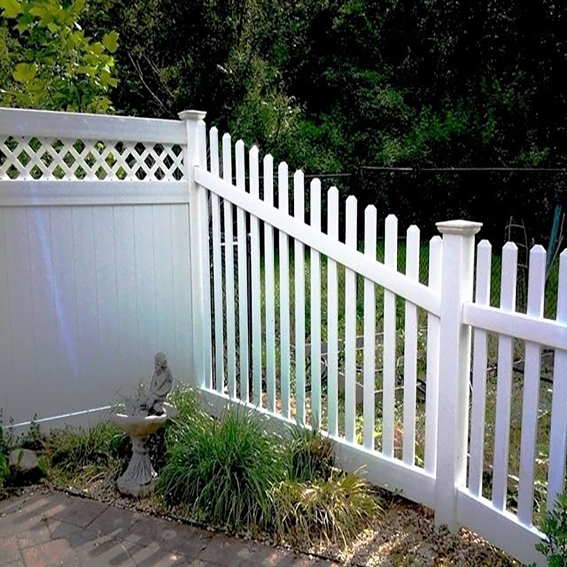 high quality environmental PVC fence gate for private hard outdoor garden and house white vinyl fence gate kit