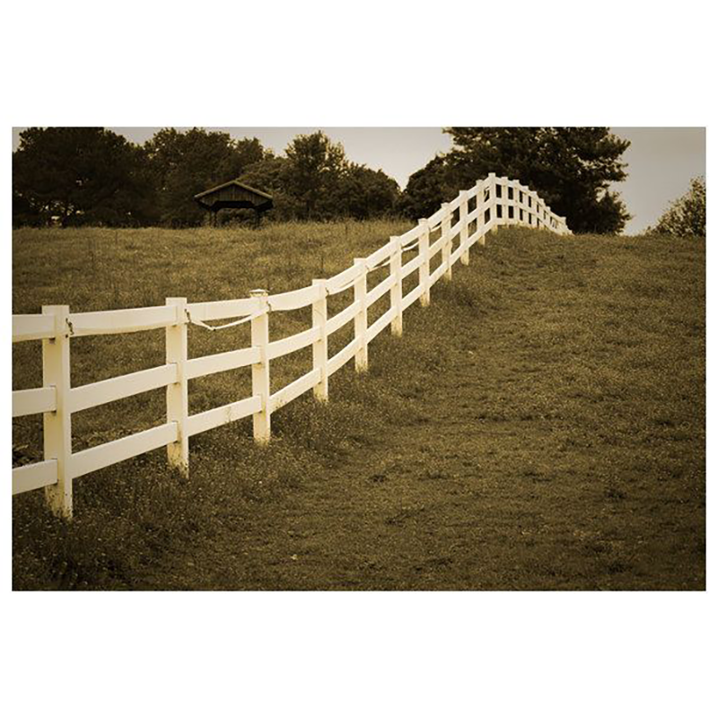 Fentech high quality plastic pvc 3 post horse fence for sale