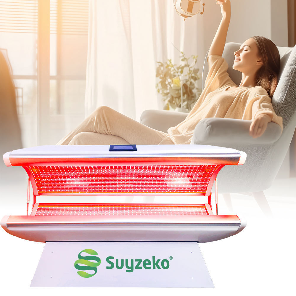 Suyzeko manufacture 5000hz high irradiation full body near infrared red led light therapy bed pulse for sale