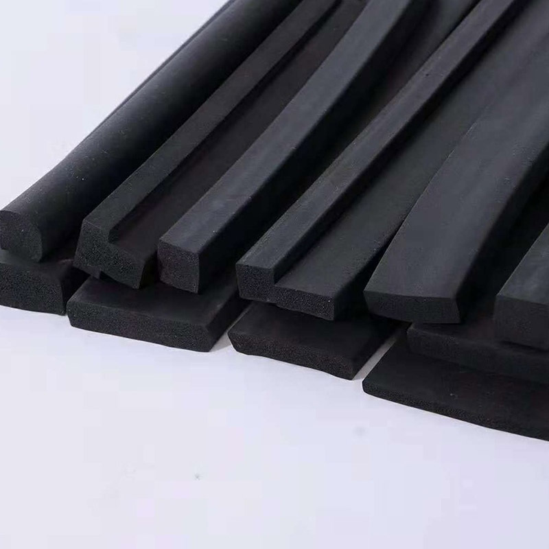 High quality rubber black epdm silicone seal foam weatherstrip foaming nbr sealing strip