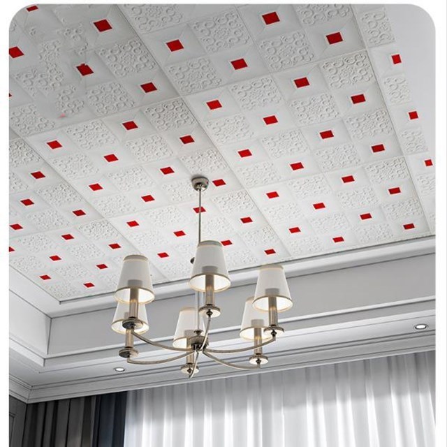 French style 3d pe foam wall sticker 3d self adhesive ceiling wallpaper for home decoration