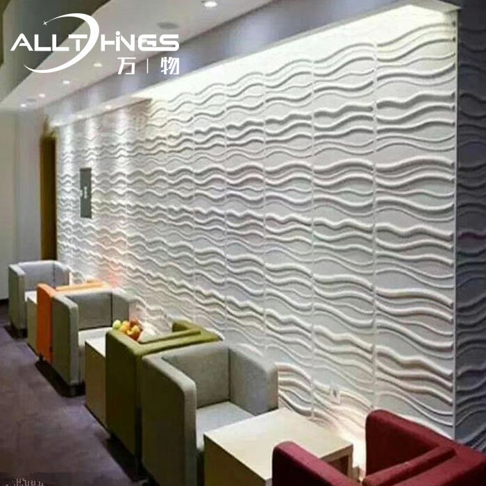 China supplier PVC hotel/office wall panel decor PVC waterproof 3d wall/ceiling wallpaper panel