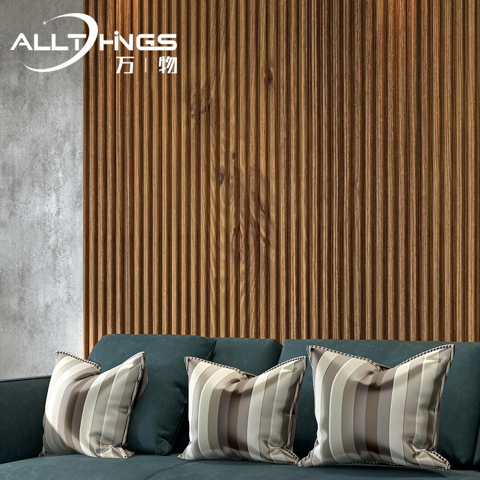 new grooved wood plastic bamboo fibre background decorative wood 3m building fluted 3D Other Boards wpc pvc wall panel interior