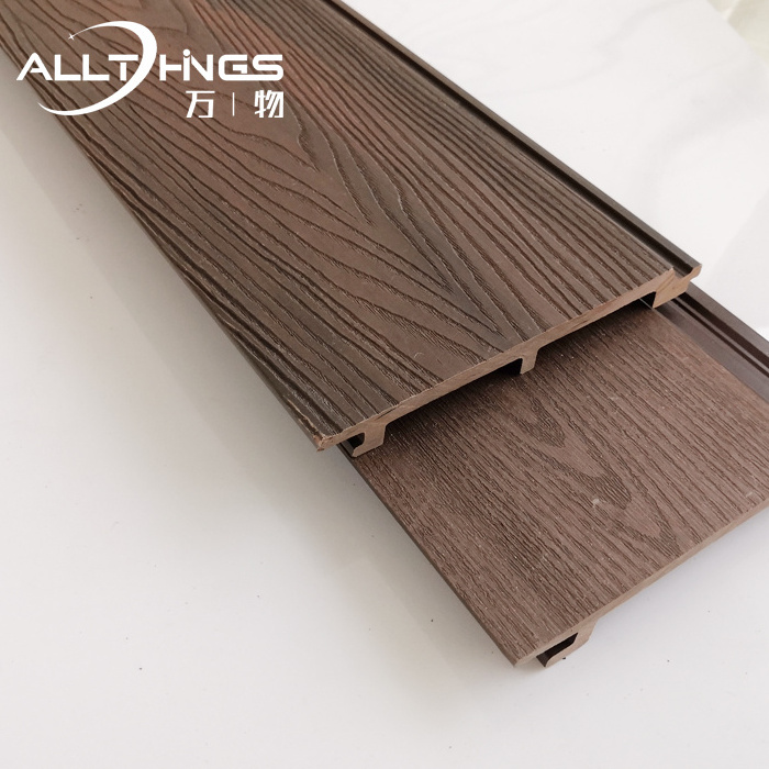 Mixed color wood plastic wood pyeonbaeg walls material waterproof wpc outdoor garage wall panel