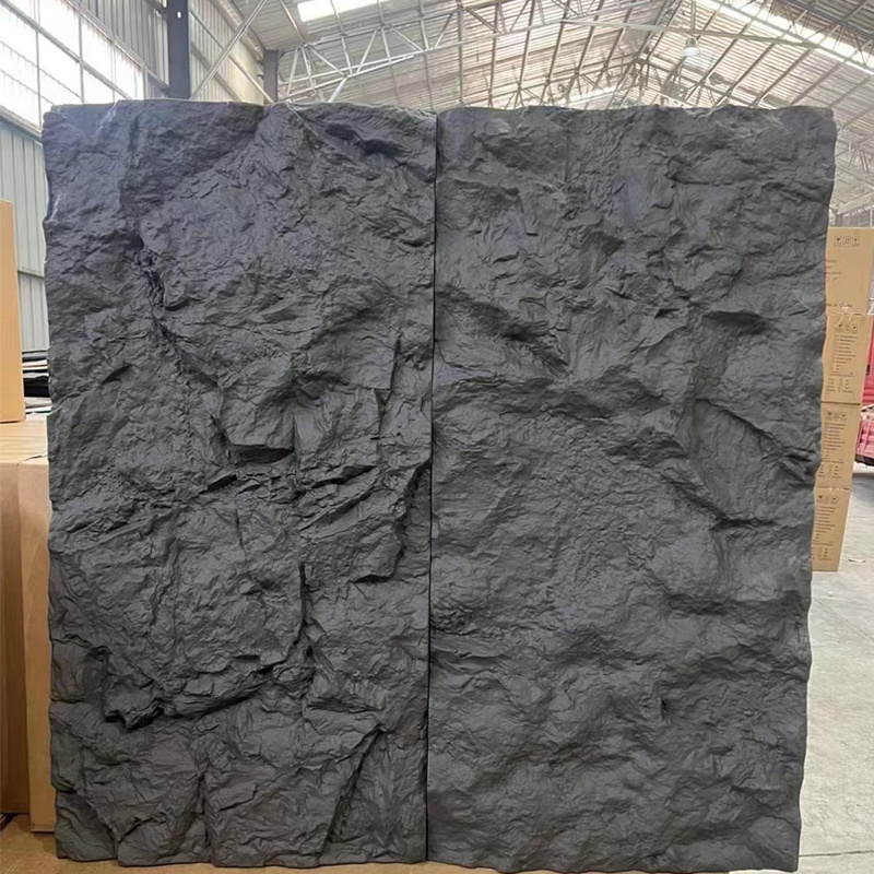 Factory wholesale Faux cultured stone marble Slate stone skin rock veneer pu wall panels for indoor and outdoor