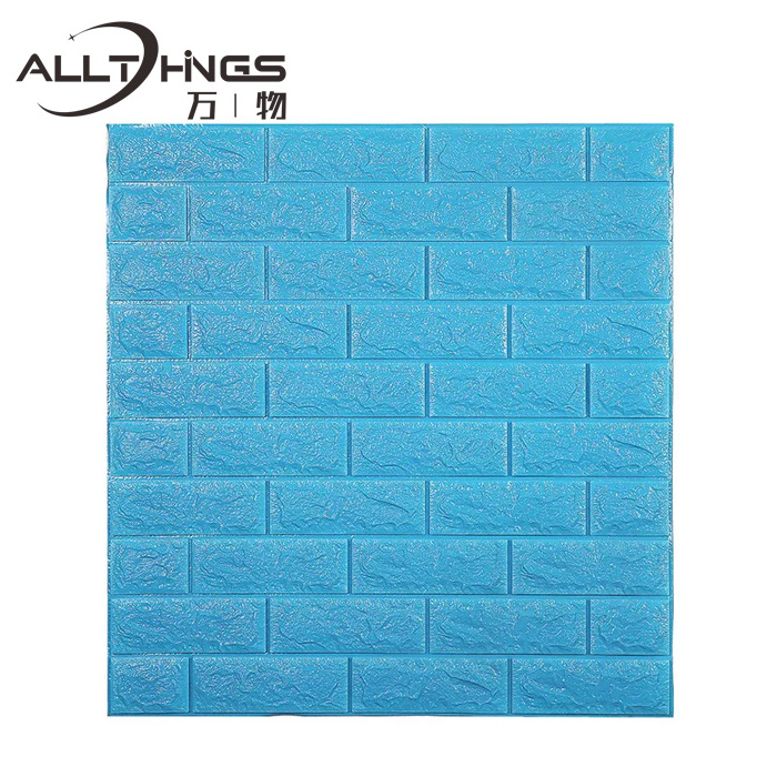 Self Adhesive Mural PE Wall Panels 3d Brick Wallpaper 3d Foam Wall Stickers for Home Decoration