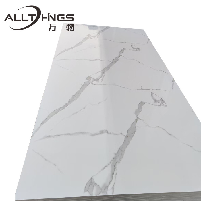 New design wall decorative panels uv coating pvc marble sheet interior decoration pvc wall panel