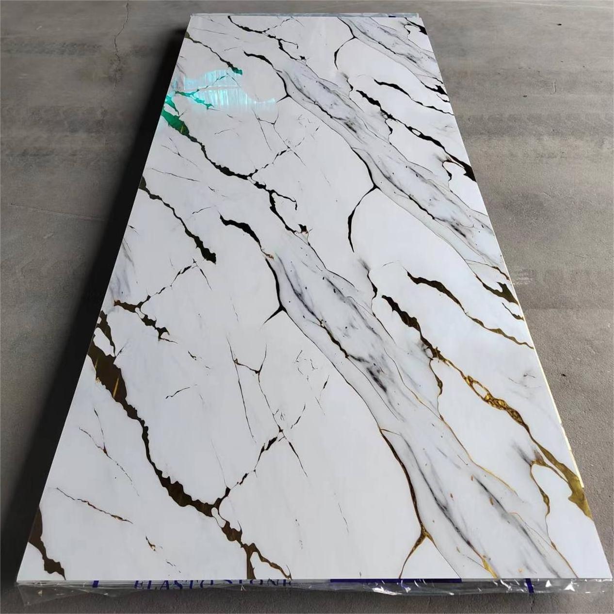 4x8 feet UV marble sheet pvc marble sheet uv board for indoor wall decoration