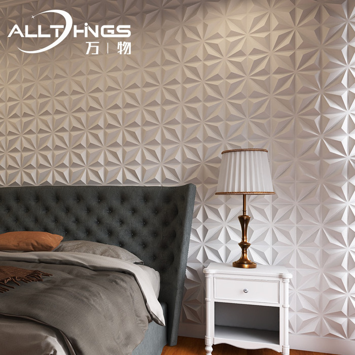 Interior decor panel Embossed design 3d pvc wallpaper/wall panel art decorative ceiling panel