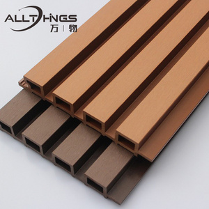 Saudi Arabia Grille decorative design moulding wooden plastic siding fluted panels outdoor wpc exterior wall cladding