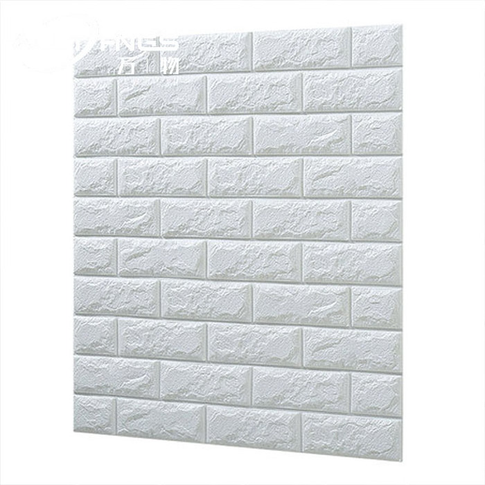 Vinyl 3D embossed wallpaper roll self adhesive Ceilings brick texture Pvc Wall paper for Home Decoration