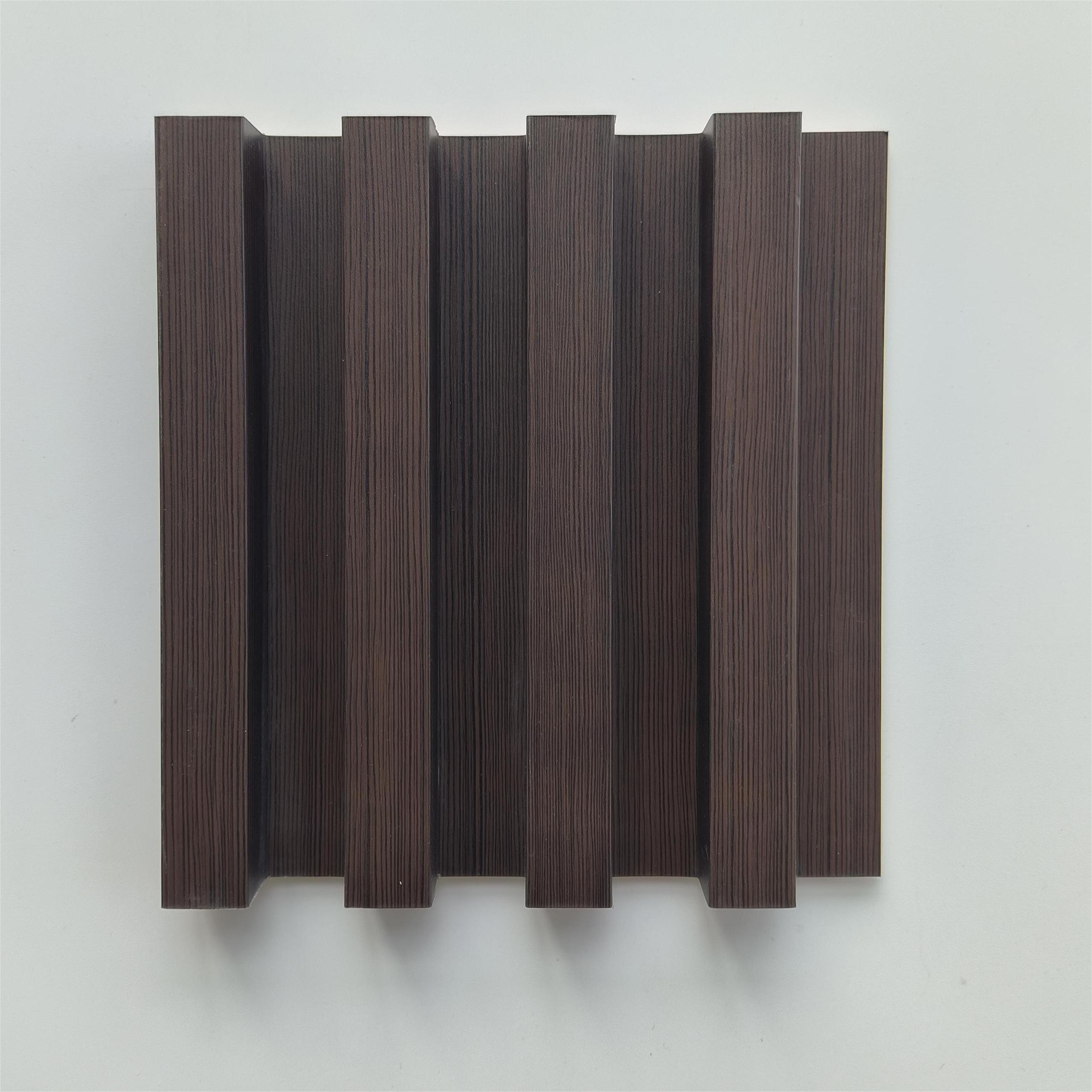 Wood veneer 3D wall panels Durable waterproof WPC Waterproof Bathroom Insulated Wood Veneer Panel