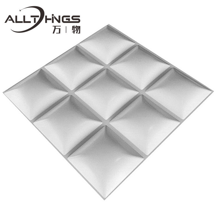 Quick installation Modern 3D art Moisture-proof flame retardant wall panel ceiling interior decoration PVC wallpaper