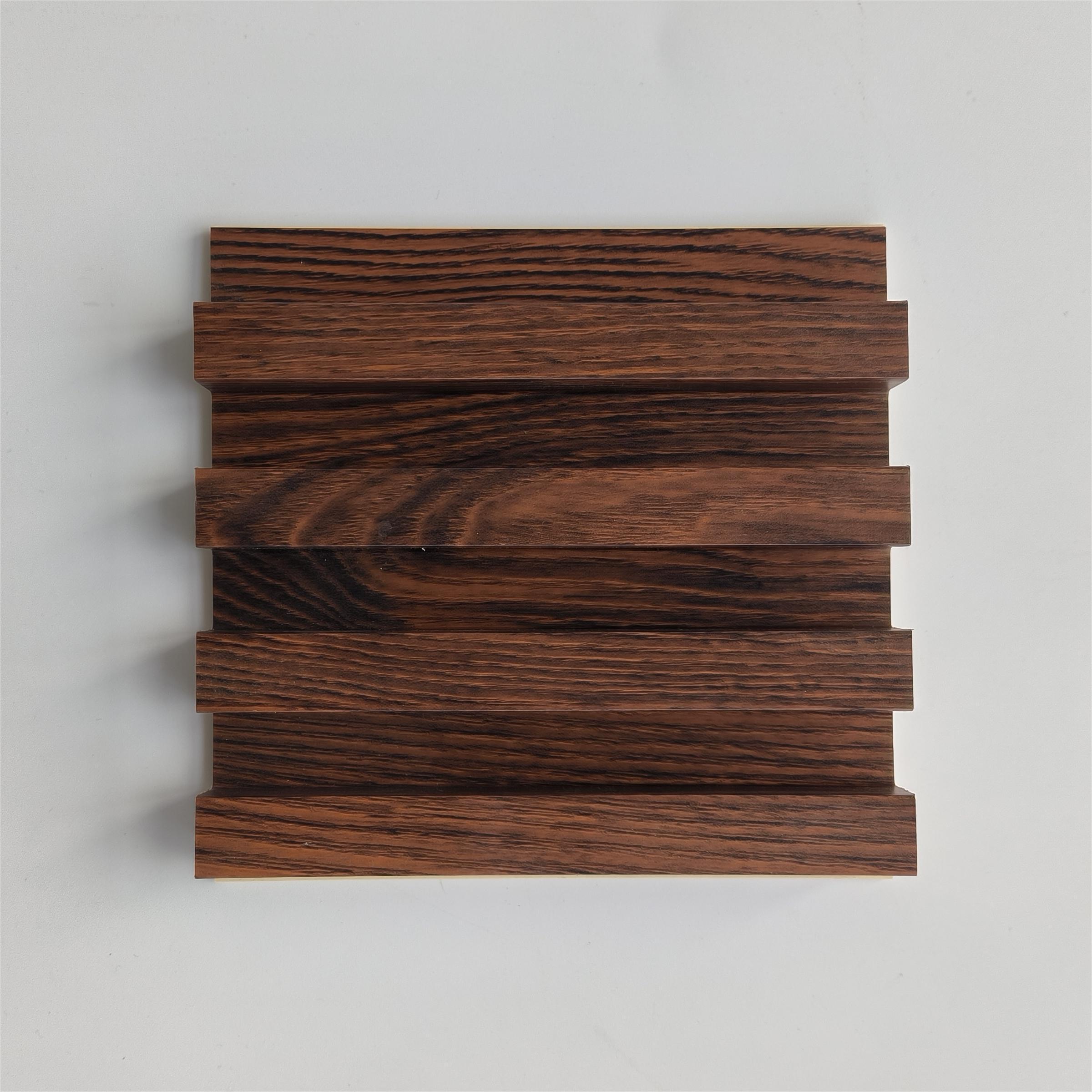 Wood veneer 3D wall panels Durable waterproof WPC Waterproof Bathroom Insulated Wood Veneer Panel