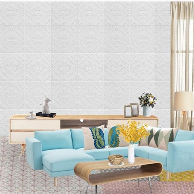 Brick Wallpaper Rolls 3d Foam Wall Stickers Soundproof Apartment Room Decoration Modern XPE Foam Wall Panels Self-adhesive 3d