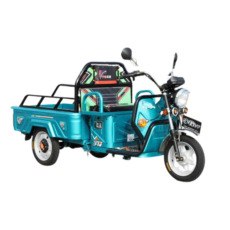 High Power Heavy Load Electric Tricycles 1000W 60V Open Body Cargo  Dump Trike For Agricultural Freight Transport