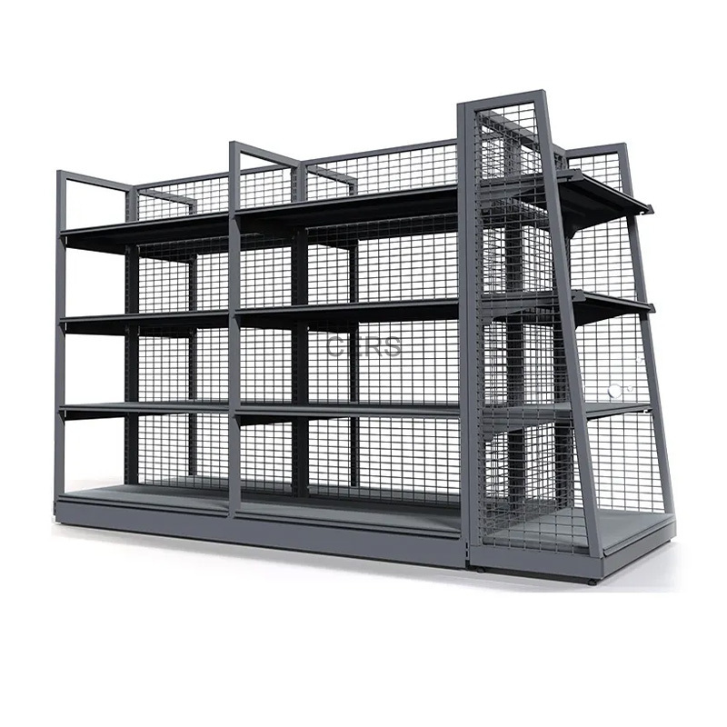 heavy duty supermarket metallic shelves /Store Display Racks /gondola shelving OEM