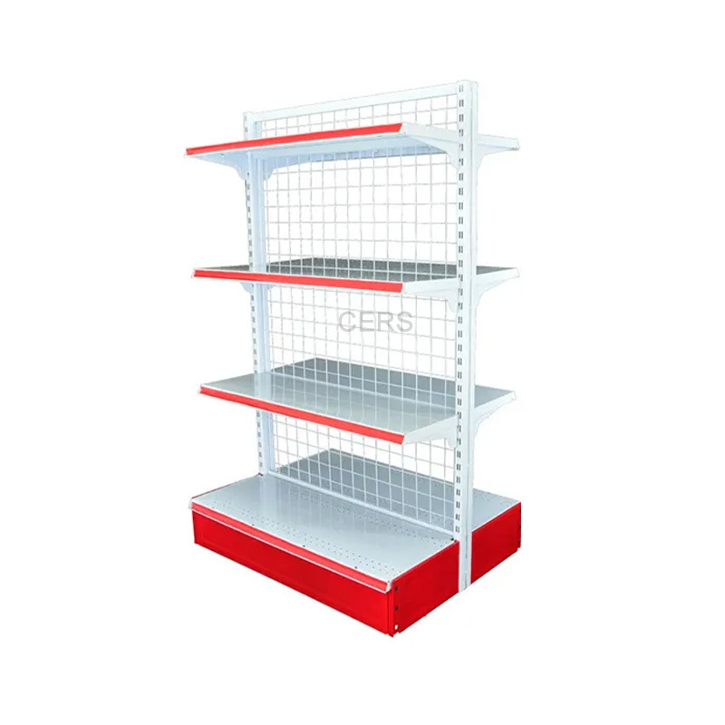 heavy duty supermarket metallic shelves /Store Display Racks /gondola shelving OEM