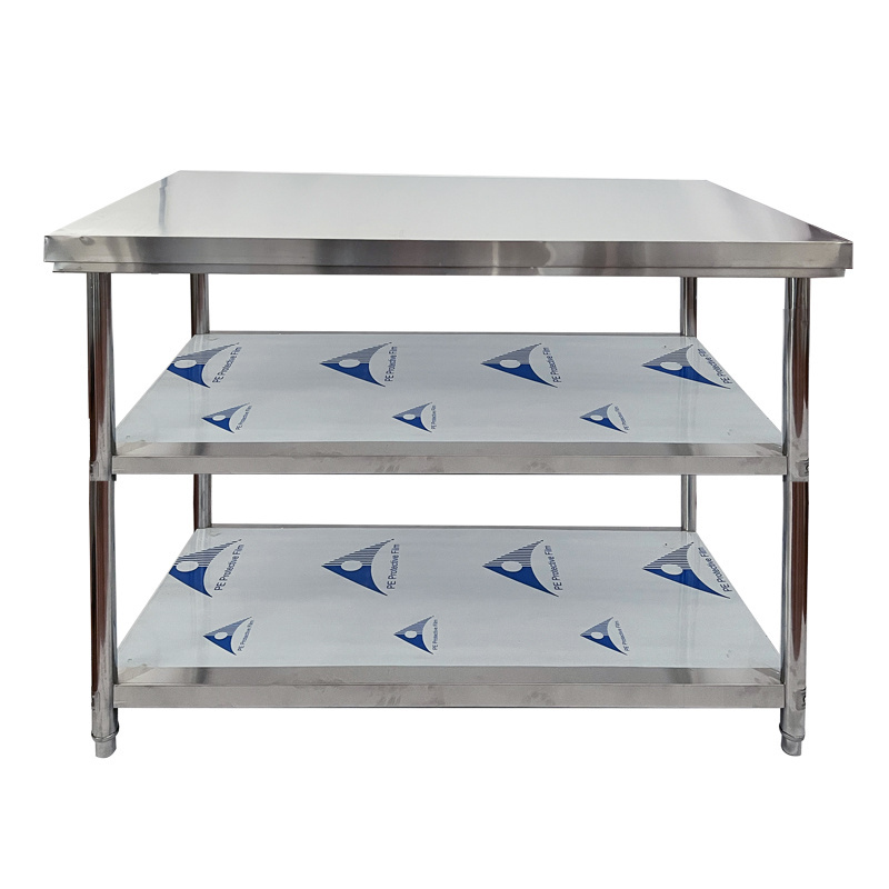 Restaurant Commercial Stainless Steel Food Prep Work Table With Under Shelf  Utility Table Kitchen Bench Top