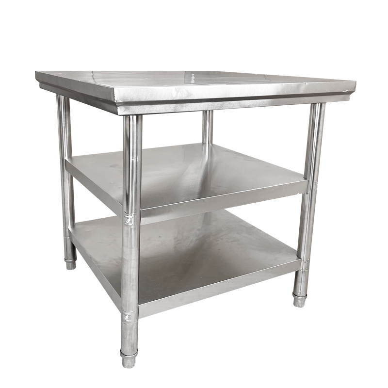 Restaurant Commercial Stainless Steel Food Prep Work Table With Under Shelf  Utility Table Kitchen Bench Top